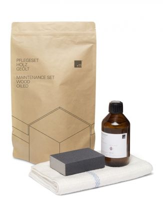 Care set for oiled solid wood e15